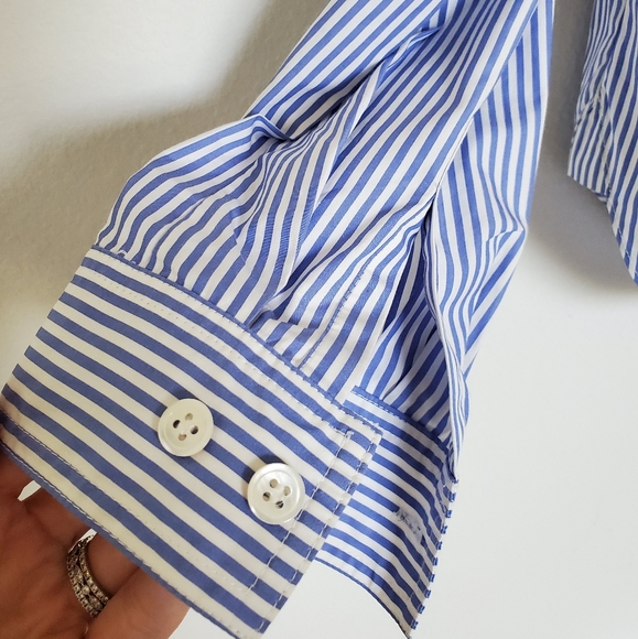 NWOT Theory Dalton Stripe Ulrika Top in Size Small - Picture 9 of 15